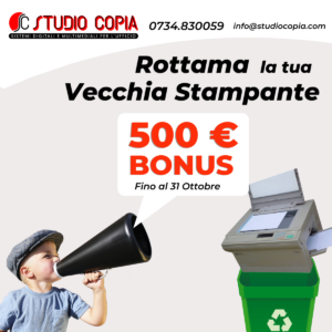 rottama la tua vecchia stampante bonus 500 euro