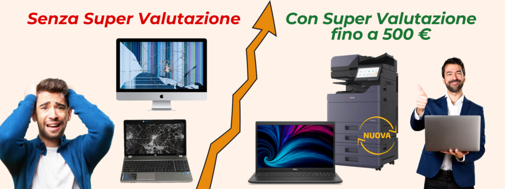 supervalutazione usato permuta pc stampante server notebook